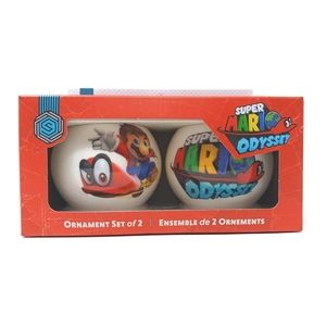 Super Mario Odyssey 2½" Tree Ornament Set of 2 New in Box